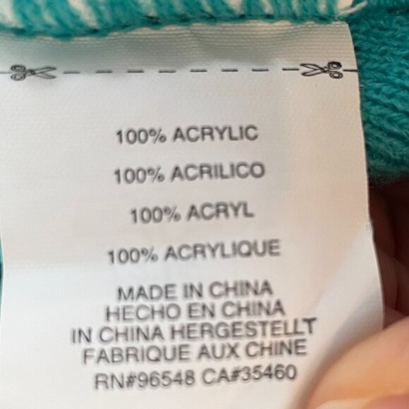 Oakley Outdoor Cozy 100% Acrylic Knit Beanie/Toque Turquoise Blue Unisex Sz OS - Picture 6 of 9